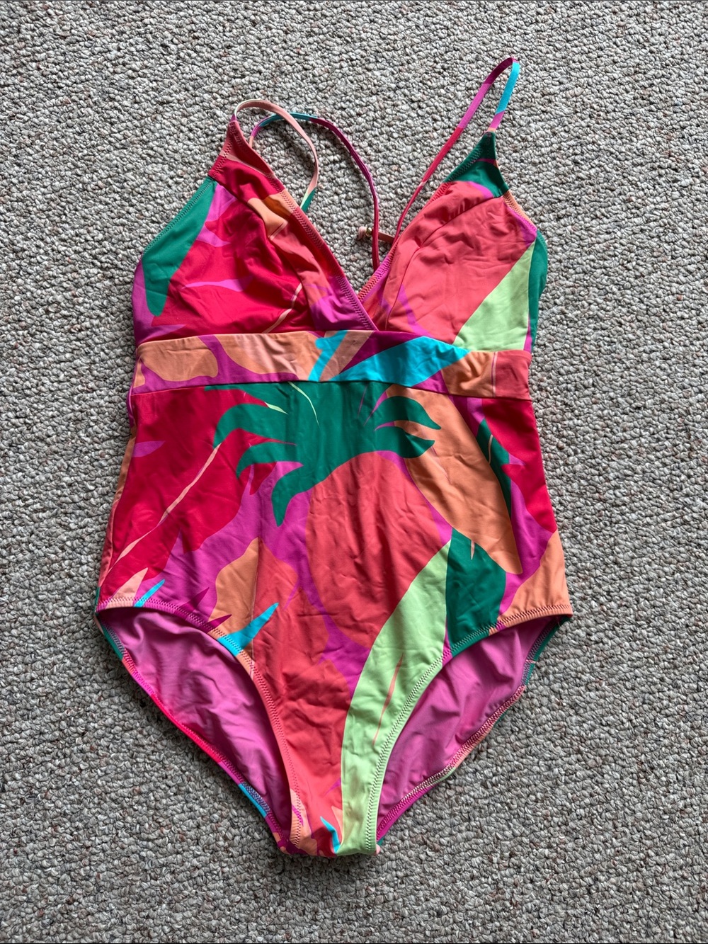 Vineyard Vines Women's One-Piece Swimsuit - Bright Pink, Green, Orange, Purple